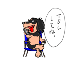 Dachshund Mr. go sticker #4704442