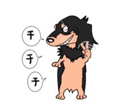 Dachshund Mr. go sticker #4704450