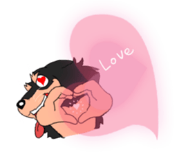 Dachshund Mr. go sticker #4704459