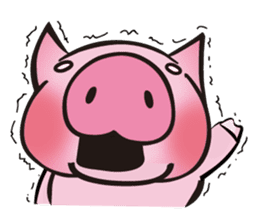 "BUU KO" of a pig sticker #4705105