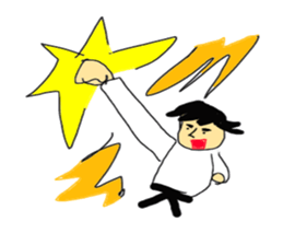 Dramatic KARATE sticker #4705205