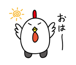 Chicken car Sticker by keimaru sticker #4706155