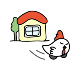 Chicken car Sticker by keimaru sticker #4706158