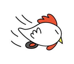 Chicken car Sticker by keimaru sticker #4706159