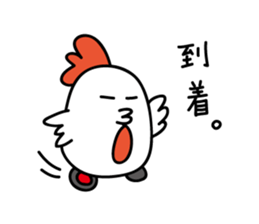 Chicken car Sticker by keimaru sticker #4706163