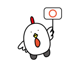 Chicken car Sticker by keimaru sticker #4706172