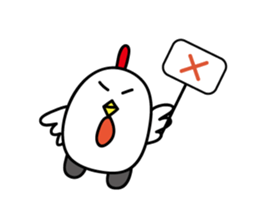 Chicken car Sticker by keimaru sticker #4706173