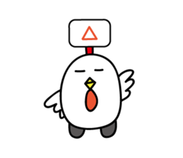 Chicken car Sticker by keimaru sticker #4706174