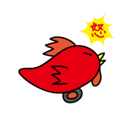 Chicken car Sticker by keimaru sticker #4706176