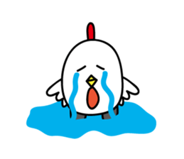 Chicken car Sticker by keimaru sticker #4706177