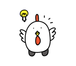 Chicken car Sticker by keimaru sticker #4706179