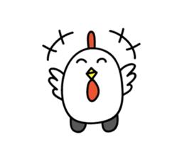 Chicken car Sticker by keimaru sticker #4706181