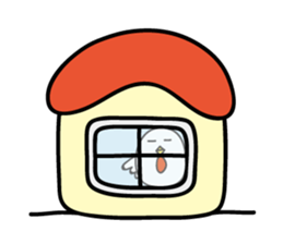 Chicken car Sticker by keimaru sticker #4706189