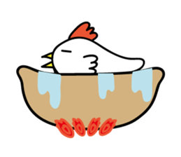 Chicken car Sticker by keimaru sticker #4706190