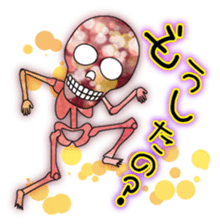 KiraKira Neon skulls sticker #4706280