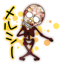 KiraKira Neon skulls sticker #4706311