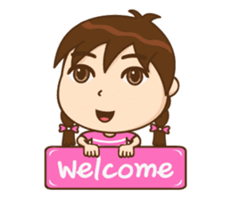 Chibi girl Summer Holidays sticker #4706873