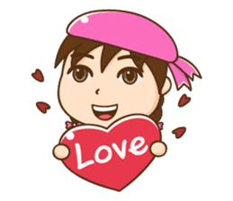 Chibi girl Summer Holidays sticker #4706874