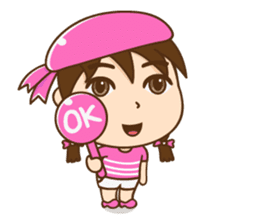 Chibi girl Summer Holidays sticker #4706876