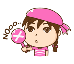 Chibi girl Summer Holidays sticker #4706877