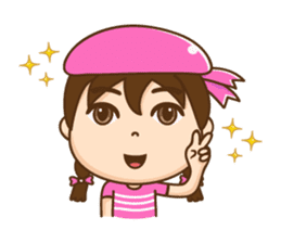 Chibi girl Summer Holidays sticker #4706878