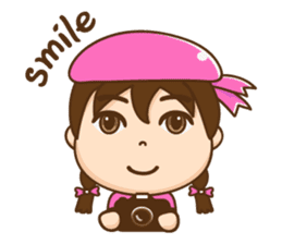 Chibi girl Summer Holidays sticker #4706879