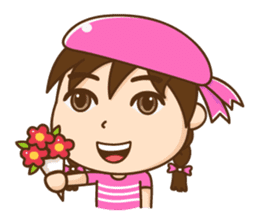 Chibi girl Summer Holidays sticker #4706880