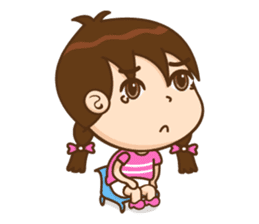 Chibi girl Summer Holidays sticker #4706884