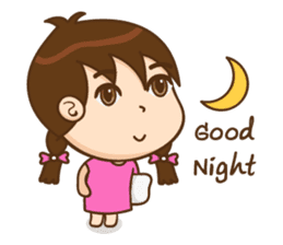 Chibi girl Summer Holidays sticker #4706886