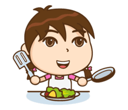 Chibi girl Summer Holidays sticker #4706905