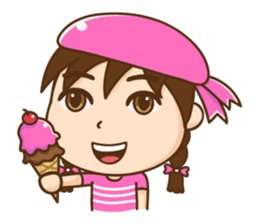 Chibi girl Summer Holidays sticker #4706907