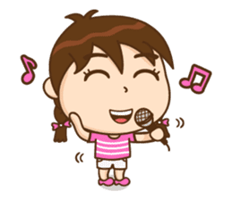 Chibi girl Summer Holidays sticker #4706908