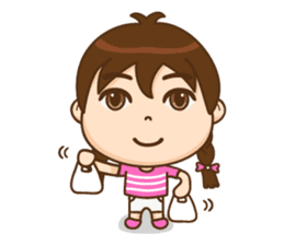 Chibi girl Summer Holidays sticker #4706909