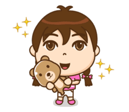 Chibi girl Summer Holidays sticker #4706911