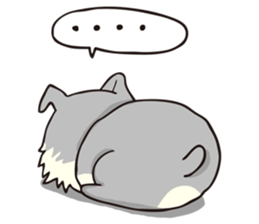 schnauzer's daily life sticker #4707476