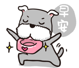 schnauzer's daily life sticker #4707508