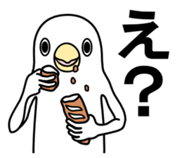 A white bird sticker #4707970