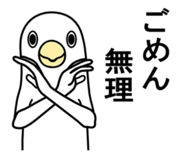 A white bird sticker #4707981