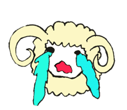 Emotion of Sheep sticker #4708120