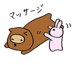 Tanu-P & Usami (raccoon dog & rabbit) sticker #4708424