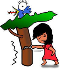 Cool girl sticker #4708587