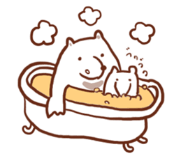 Parent and child of the white bear sticker #4708804