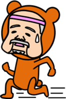 animal series of Mr sato old man sticker #4709112