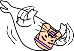 animal series of Mr sato old man sticker #4709119