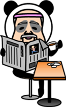 animal series of Mr sato old man sticker #4709124