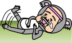 animal series of Mr sato old man sticker #4709129