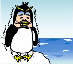 animal series of Mr sato old man sticker #4709134