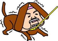 animal series of Mr sato old man sticker #4709136