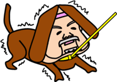 animal series of Mr sato old man sticker #4709136