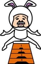 animal series of Mr sato old man sticker #4709142